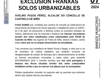 Exclusin franjas suelos urbanizables