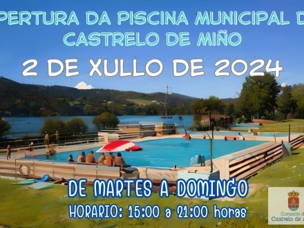 Apertura de piscinas municipales verano 2024