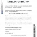 NOTA INFORMATIVA: Actualizacin datos COVID.