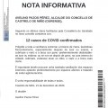 NOTA INFORMATIVA: Actualizacin datos COVID.