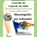 CURSO NO MES DE NOVEMBRO DESTINADO A NENAS E NENOS  NA AULA CeMIT (INFO)