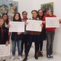 Tres alumnas do colexio de Castrelo gaan no concurso do Estatuto de Galicia da Deputacin de Ourense