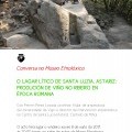 Conversa no Museo Etnolxico - O lagar ltico de Santa Lucia, Astariz: Producin de vio no Ribeiro en poca romana